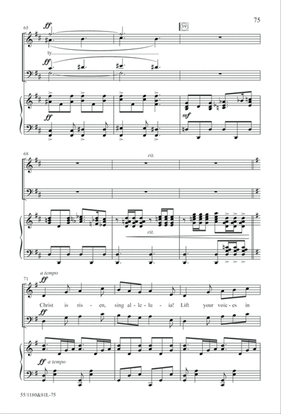 Amazing Love! (Digital Download) 4-Part scores gallery preview page 75