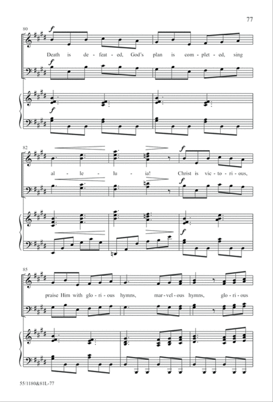 Amazing Love! (Digital Download) 4-Part scores gallery preview page 77