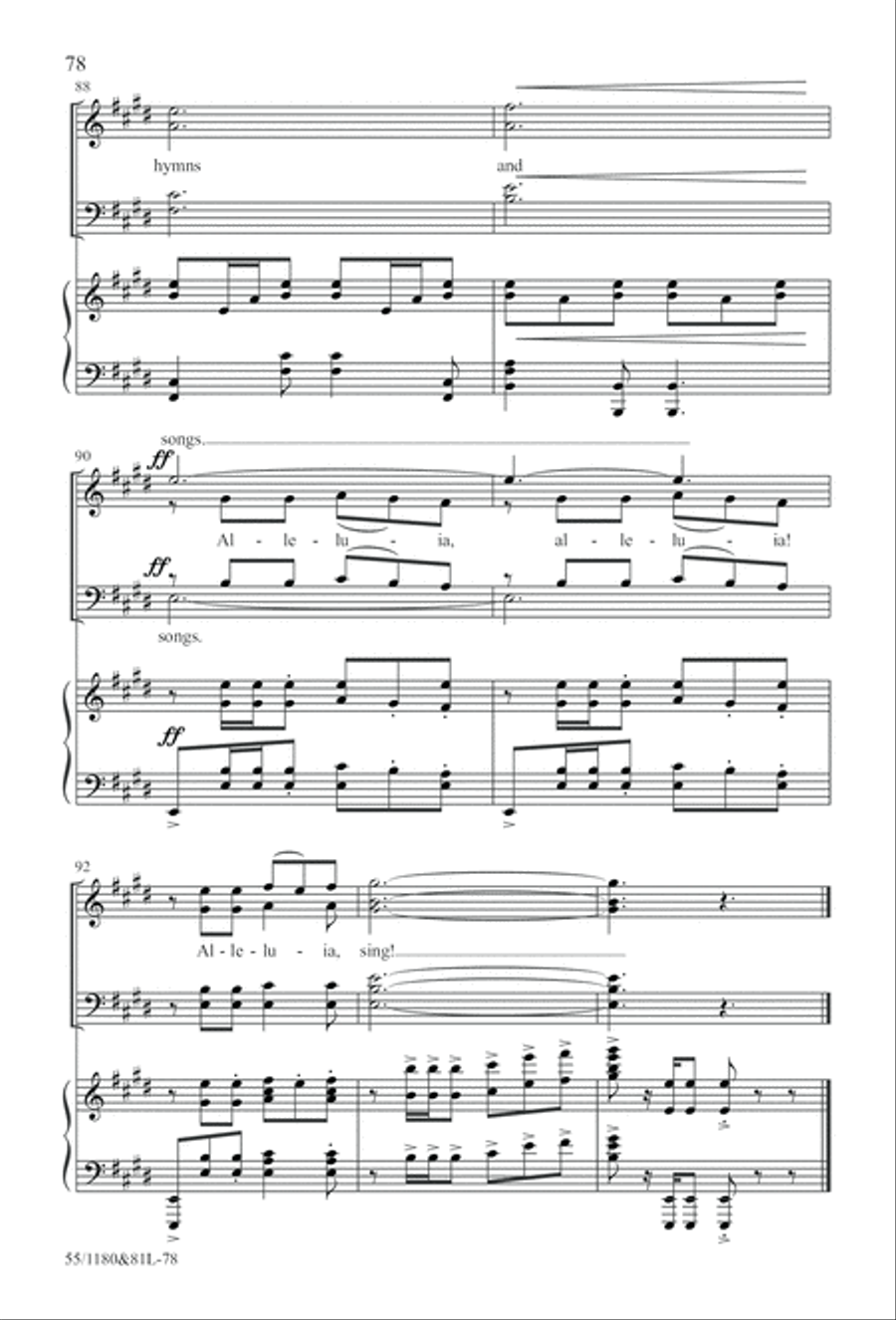 Amazing Love! (Digital Download) 4-Part scores gallery preview page 78