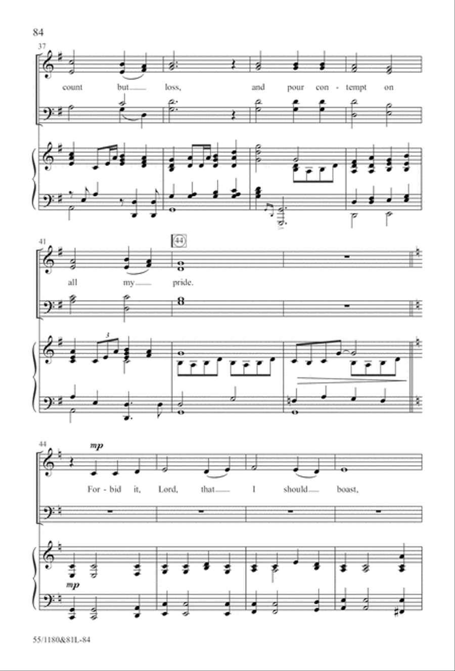 Amazing Love! (Digital Download) 4-Part scores gallery preview page 84