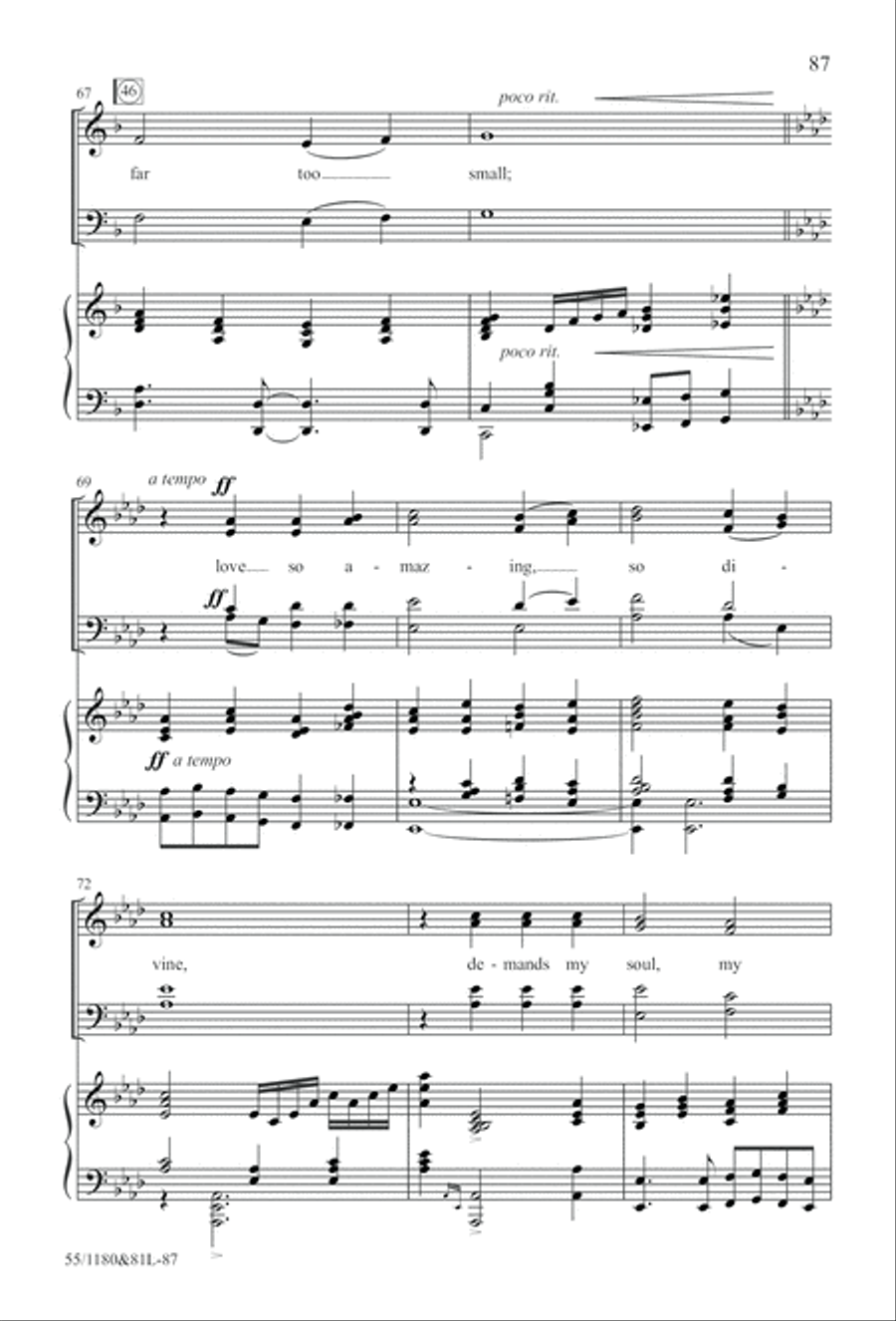 Amazing Love! (Digital Download) 4-Part scores gallery preview page 87