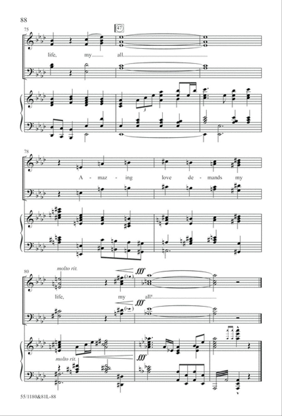 Amazing Love! (Digital Download) 4-Part scores gallery preview page 88