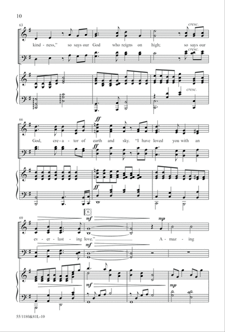 Amazing Love! (Digital Download) 4-Part scores gallery preview page 10