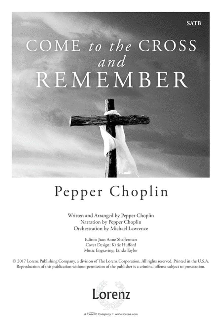 Come to the Cross and Remember (Digital Download) 4-Part scores gallery preview page 1
