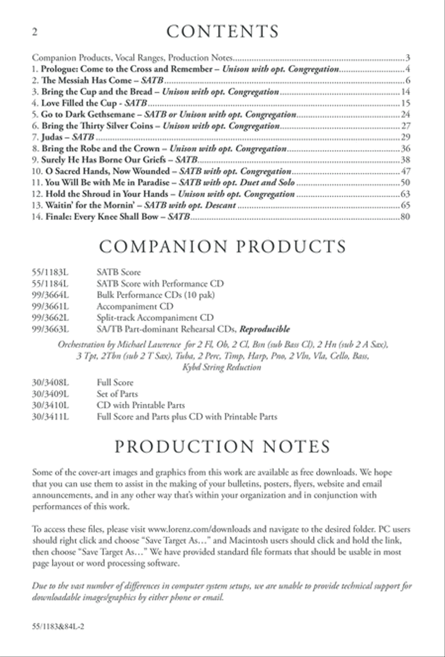 Come to the Cross and Remember (Digital Download) 4-Part scores gallery preview page 2