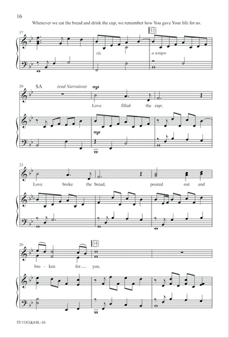 Come to the Cross and Remember (Digital Download) 4-Part scores gallery preview page 16