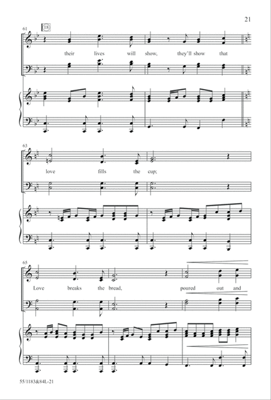Come to the Cross and Remember (Digital Download) 4-Part scores gallery preview page 21