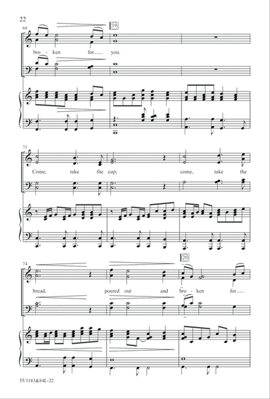 Come to the Cross and Remember (Digital Download) 4-Part scores gallery preview page 22