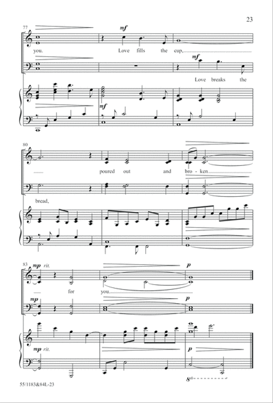 Come to the Cross and Remember (Digital Download) 4-Part scores gallery preview page 23