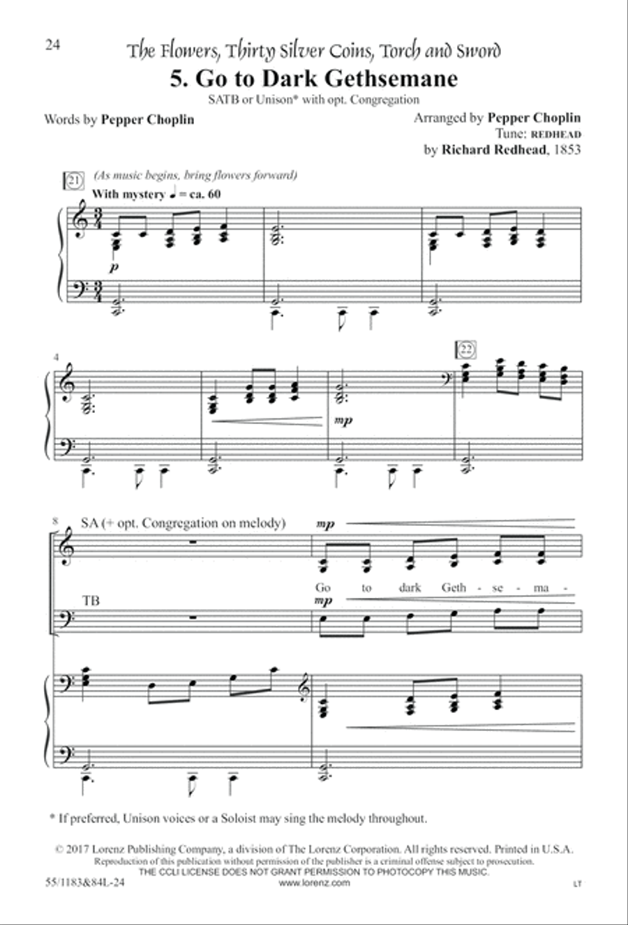 Come to the Cross and Remember (Digital Download) 4-Part scores gallery preview page 24