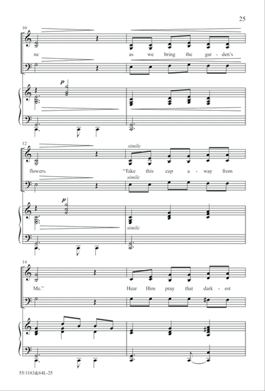 Come to the Cross and Remember (Digital Download) 4-Part scores gallery preview page 25