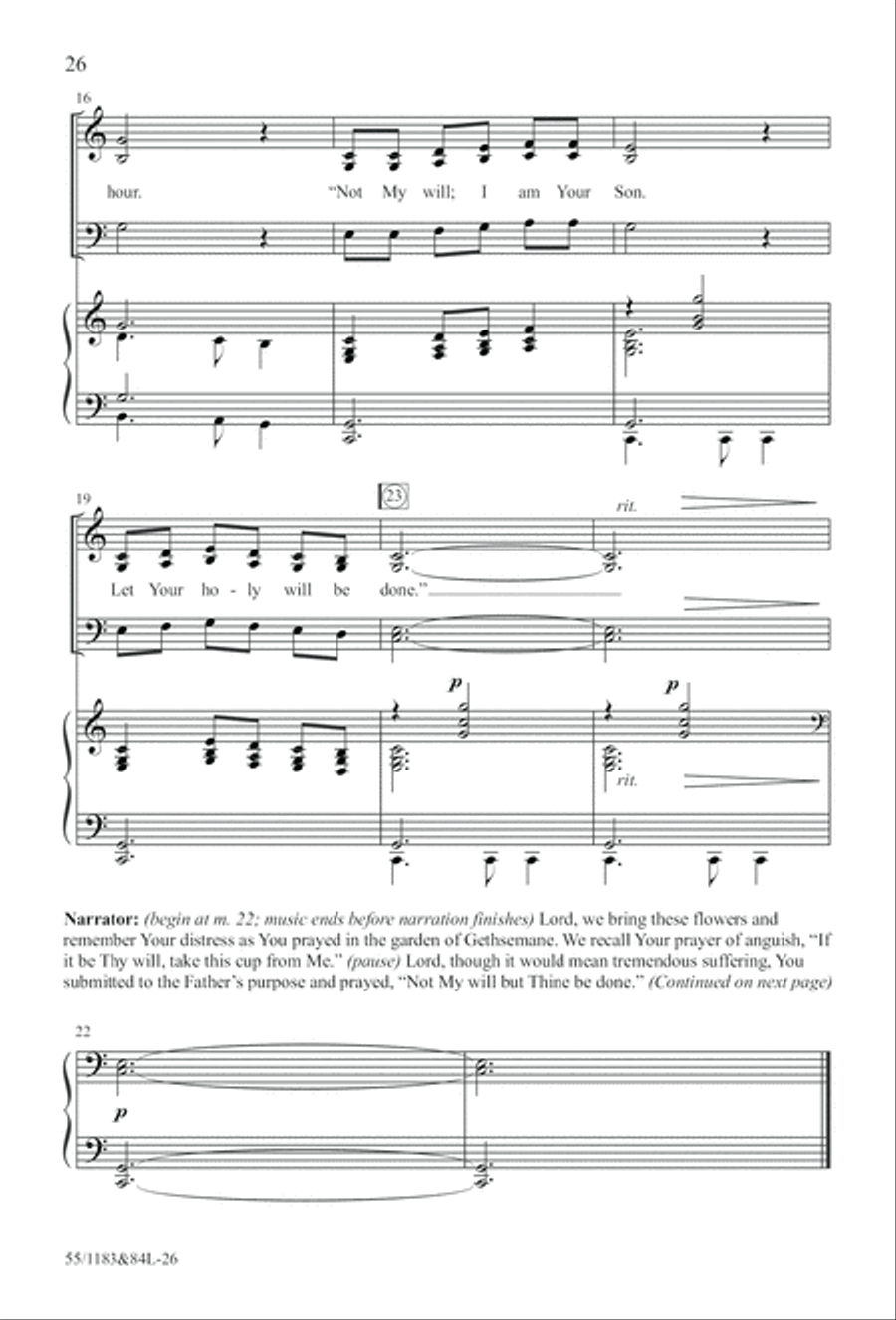 Come to the Cross and Remember (Digital Download) 4-Part scores gallery preview page 26