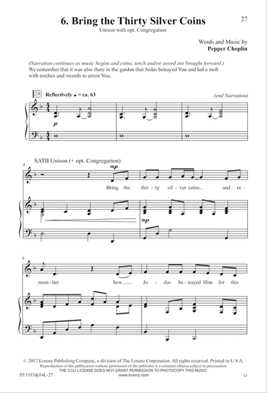 Come to the Cross and Remember (Digital Download) 4-Part scores gallery preview page 27