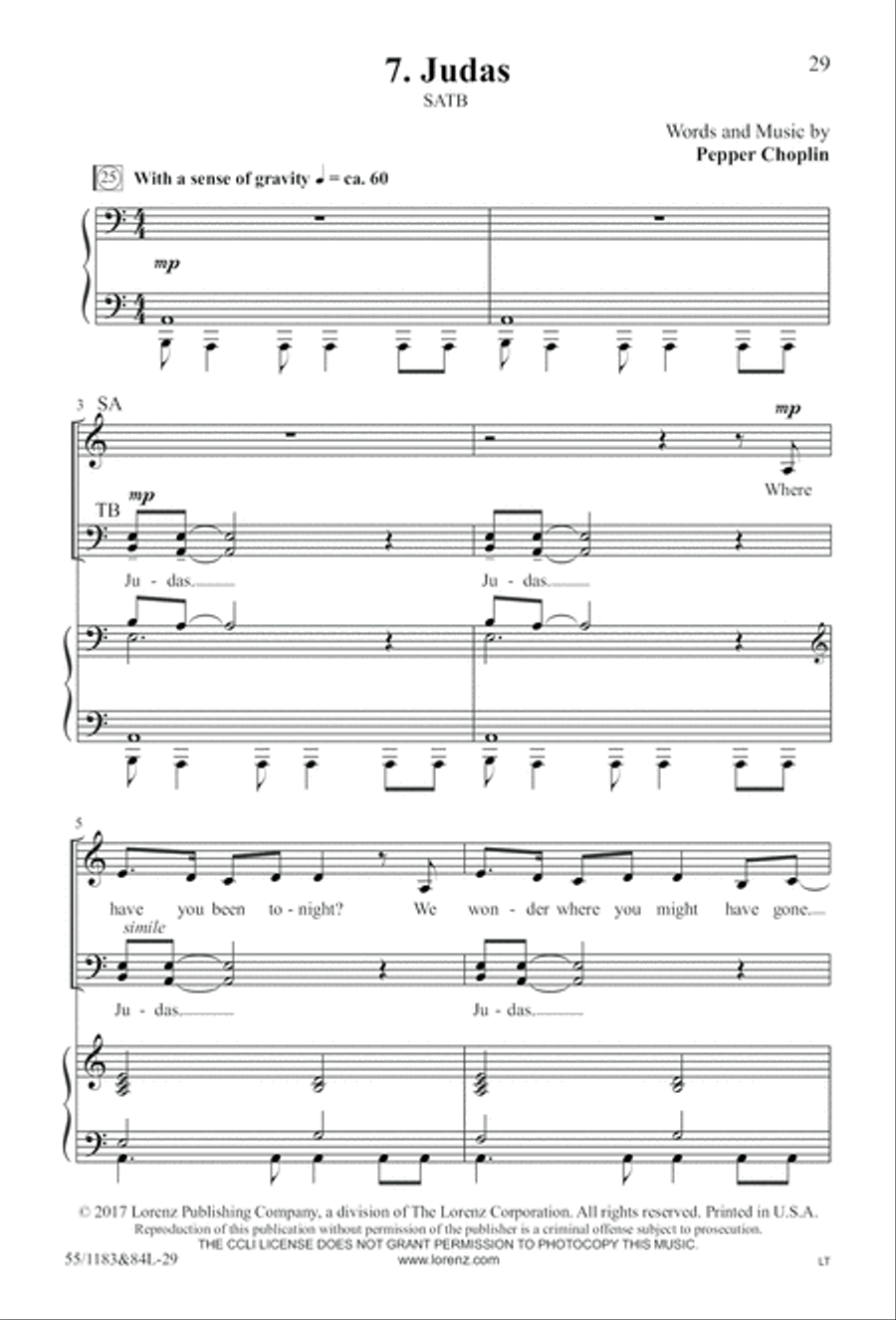 Come to the Cross and Remember (Digital Download) 4-Part scores gallery preview page 29