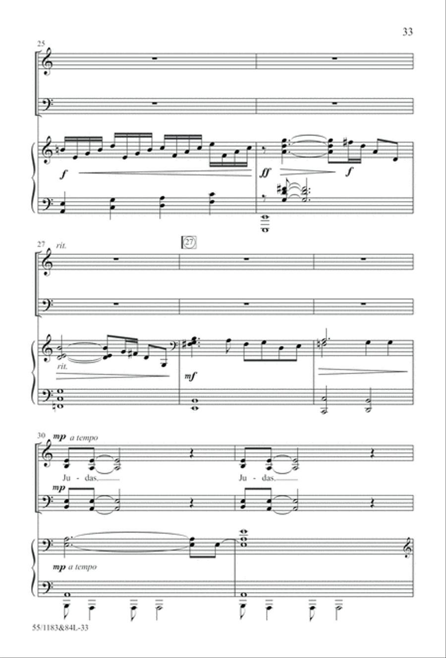 Come to the Cross and Remember (Digital Download) 4-Part scores gallery preview page 33