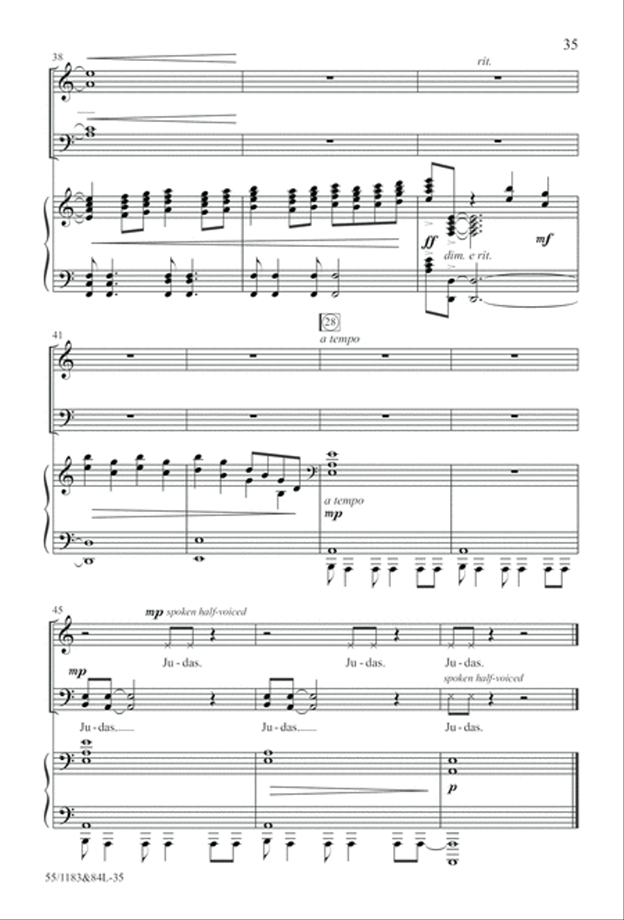 Come to the Cross and Remember (Digital Download) 4-Part scores gallery preview page 35