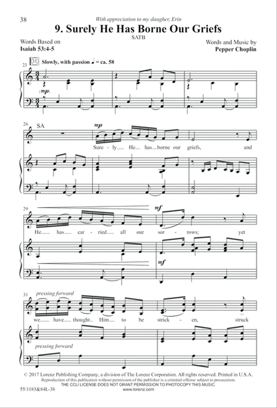 Come to the Cross and Remember (Digital Download) 4-Part scores gallery preview page 38
