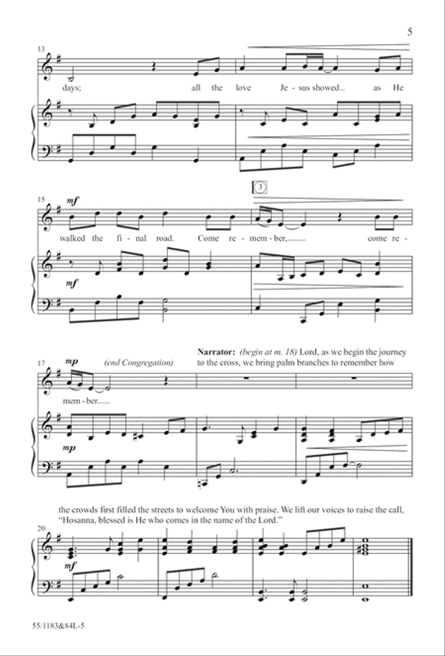 Come to the Cross and Remember (Digital Download) 4-Part scores gallery preview page 5