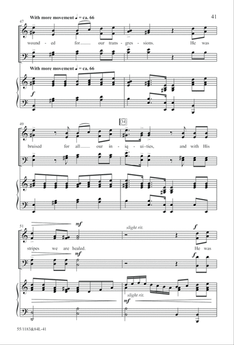 Come to the Cross and Remember (Digital Download) 4-Part scores gallery preview page 41