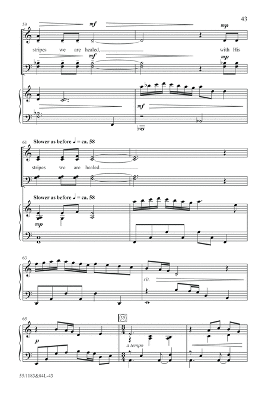 Come to the Cross and Remember (Digital Download) 4-Part scores gallery preview page 43