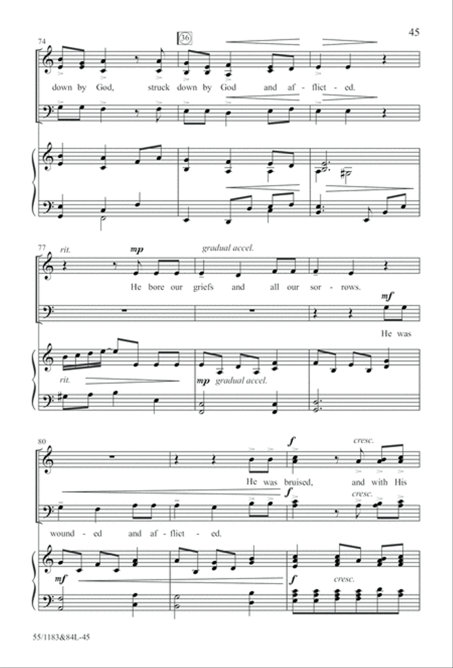 Come to the Cross and Remember (Digital Download) 4-Part scores gallery preview page 45