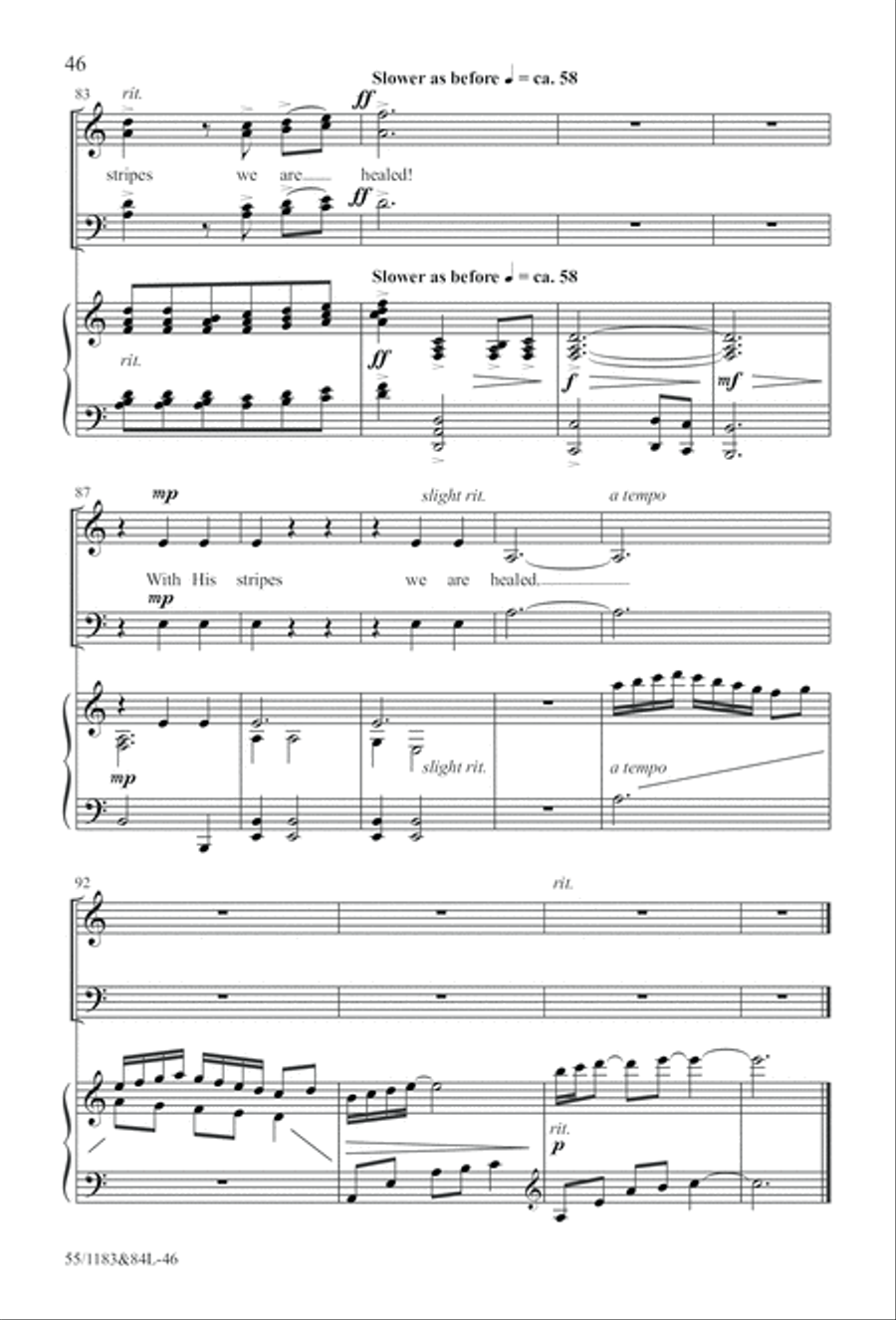 Come to the Cross and Remember (Digital Download) 4-Part scores gallery preview page 46