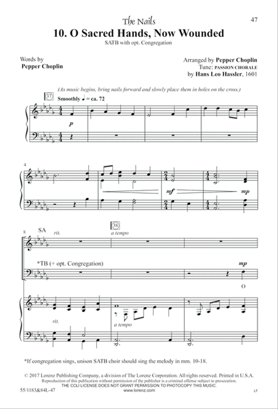 Come to the Cross and Remember (Digital Download) 4-Part scores gallery preview page 47