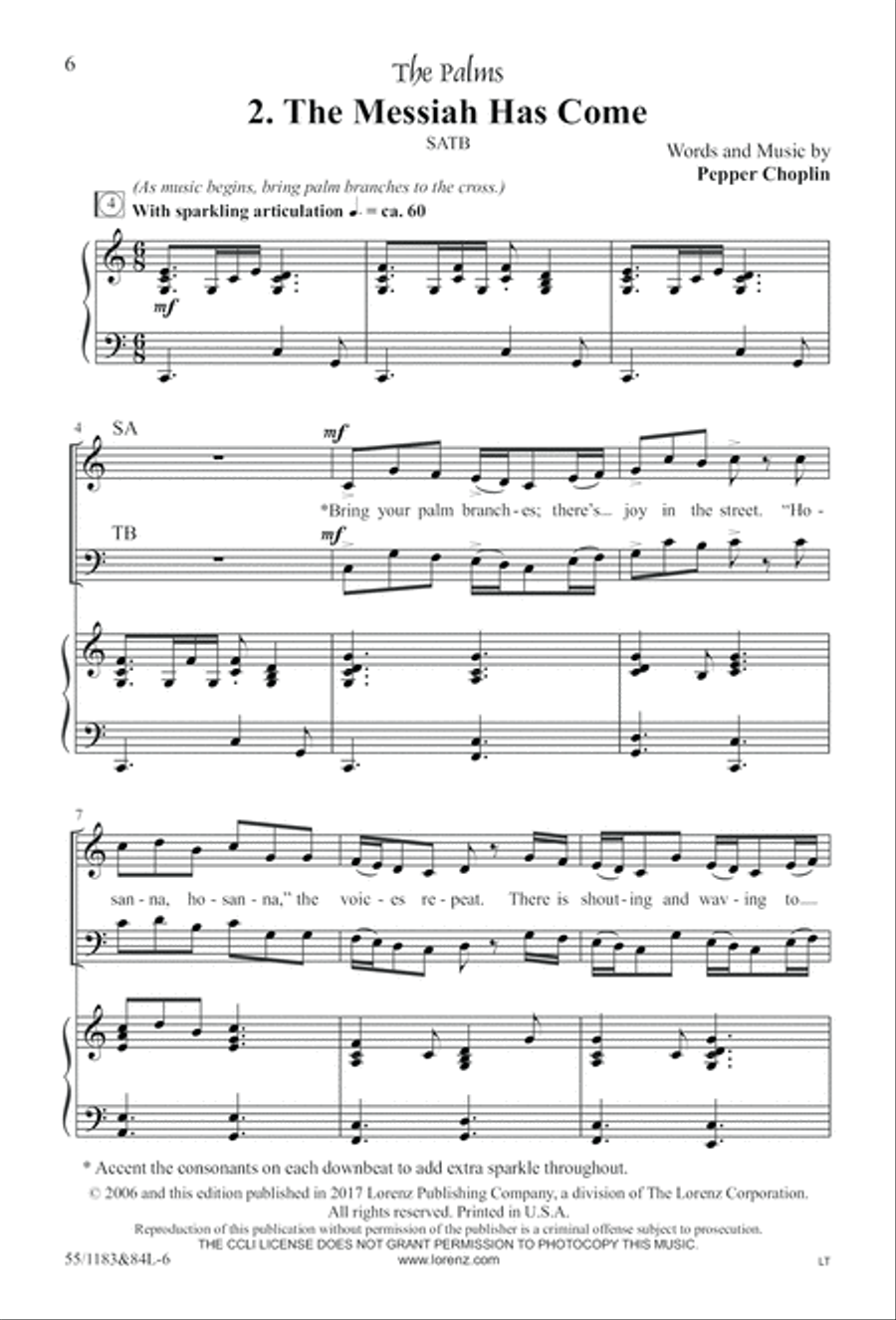 Come to the Cross and Remember (Digital Download) 4-Part scores gallery preview page 6