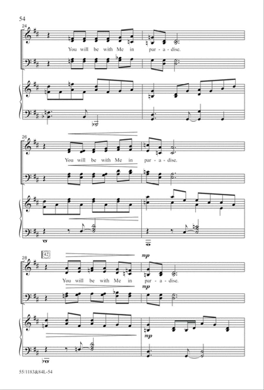 Come to the Cross and Remember (Digital Download) 4-Part scores gallery preview page 54