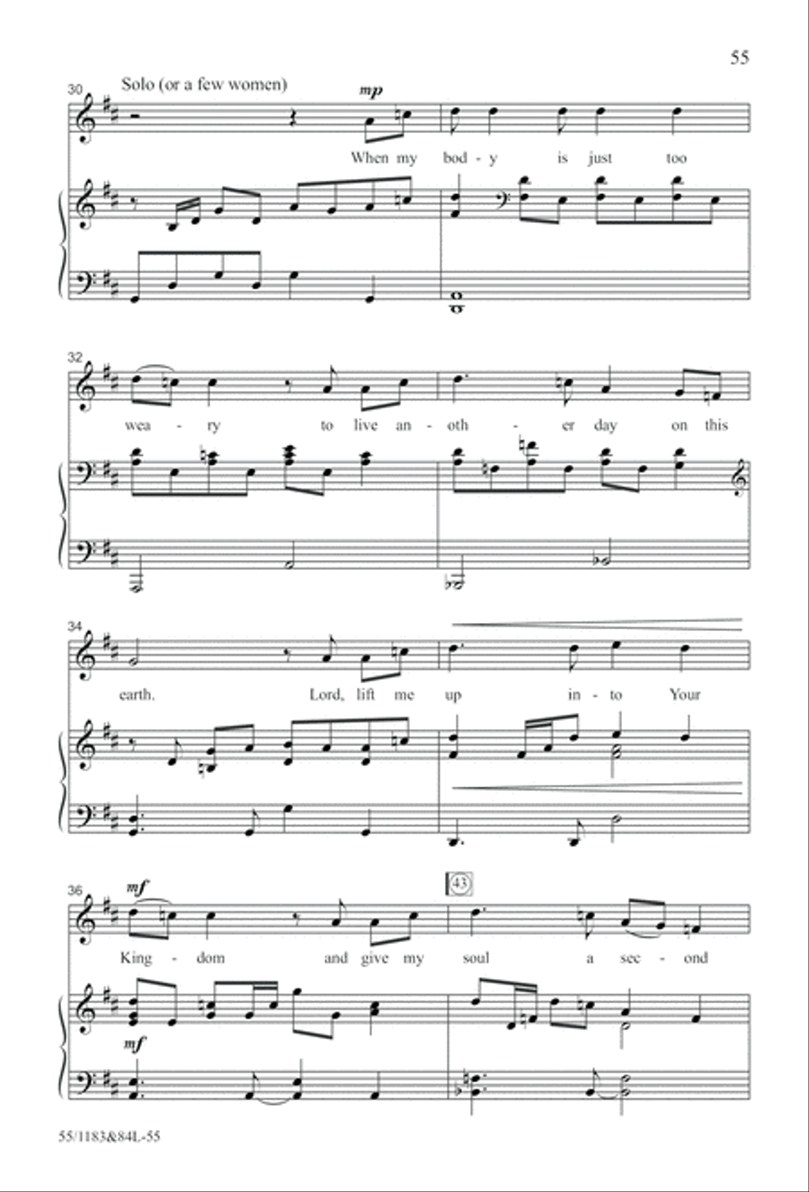 Come to the Cross and Remember (Digital Download) 4-Part scores gallery preview page 55