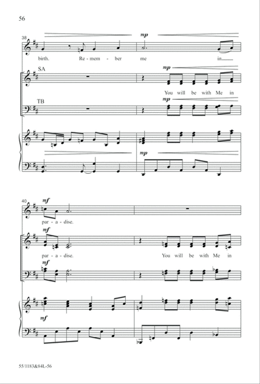 Come to the Cross and Remember (Digital Download) 4-Part scores gallery preview page 56