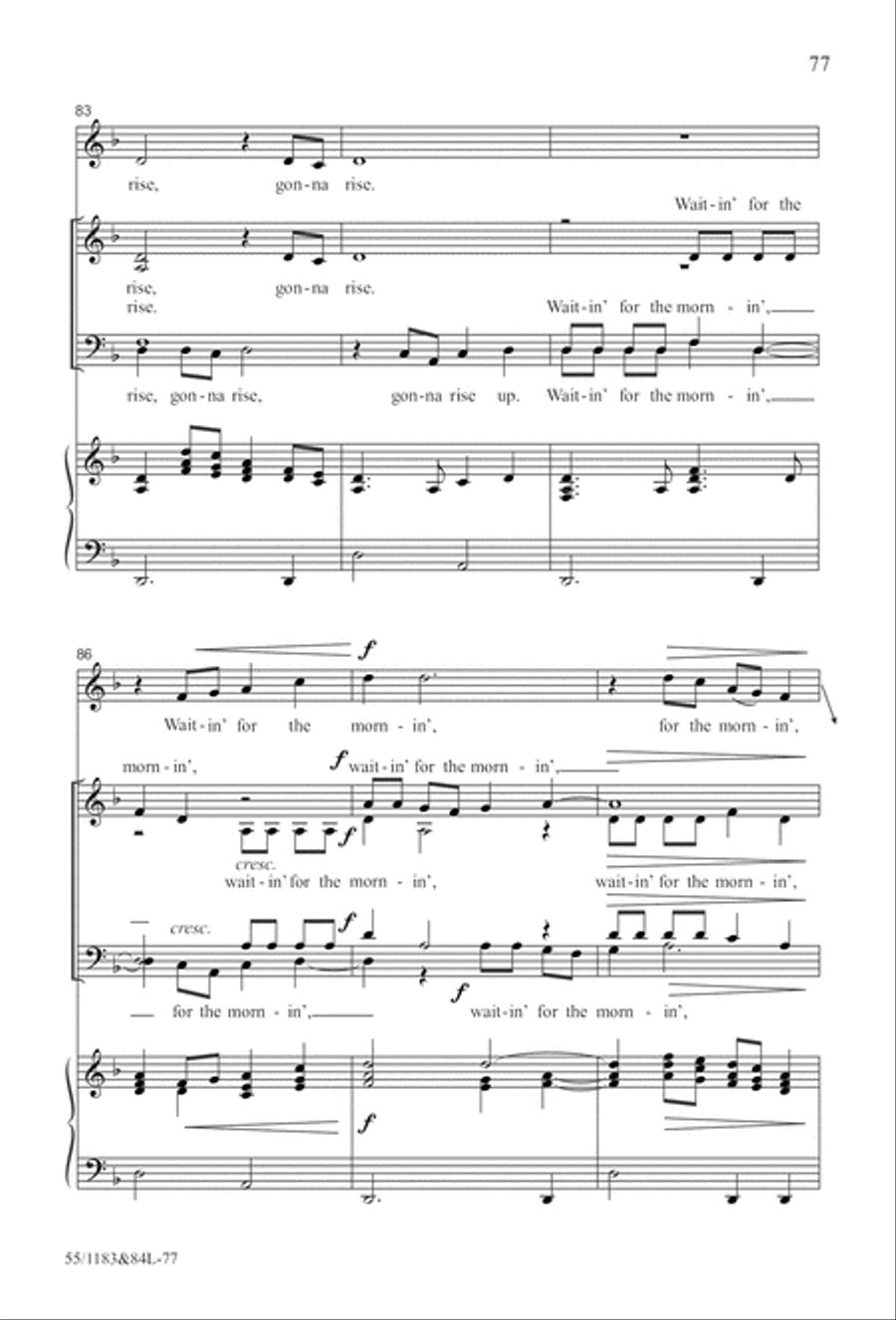 Come to the Cross and Remember (Digital Download) 4-Part scores gallery preview page 77
