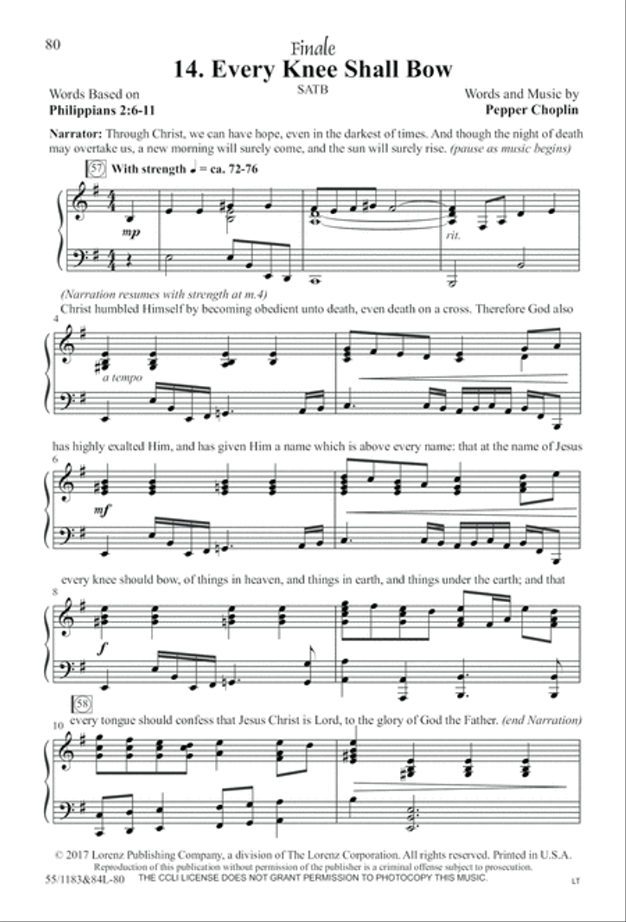 Come to the Cross and Remember (Digital Download) 4-Part scores gallery preview page 80
