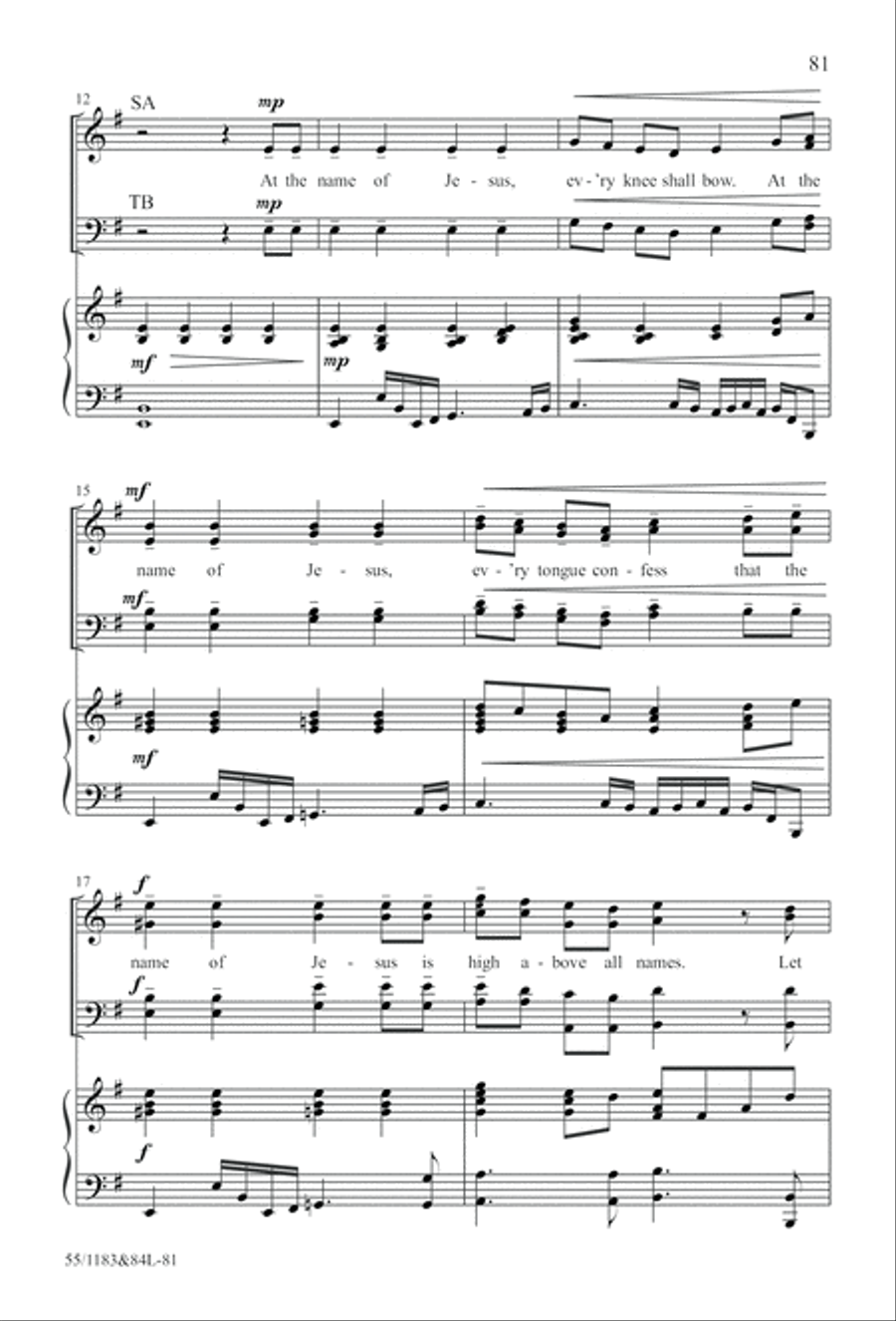 Come to the Cross and Remember (Digital Download) 4-Part scores gallery preview page 81