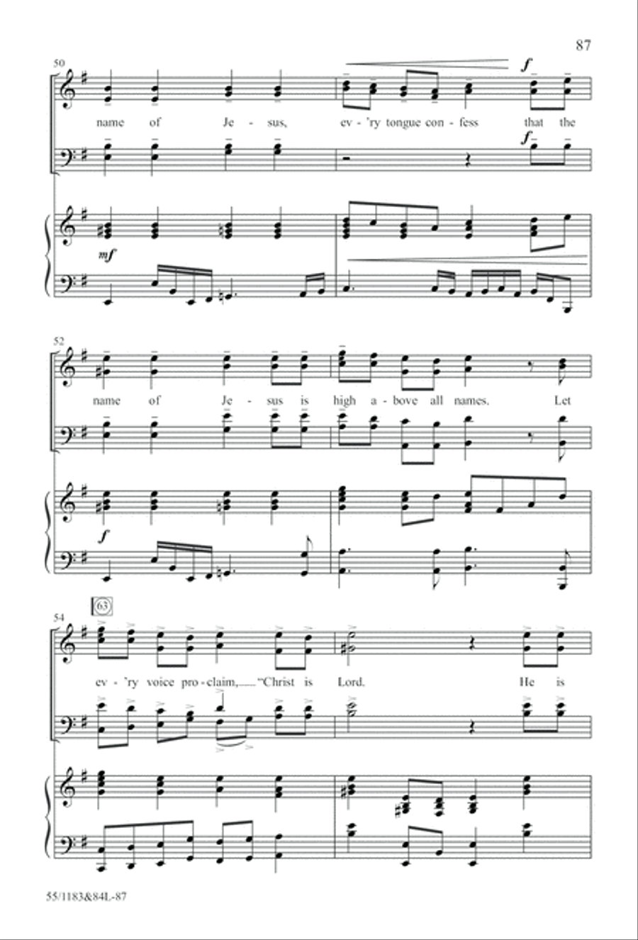 Come to the Cross and Remember (Digital Download) 4-Part scores gallery preview page 87