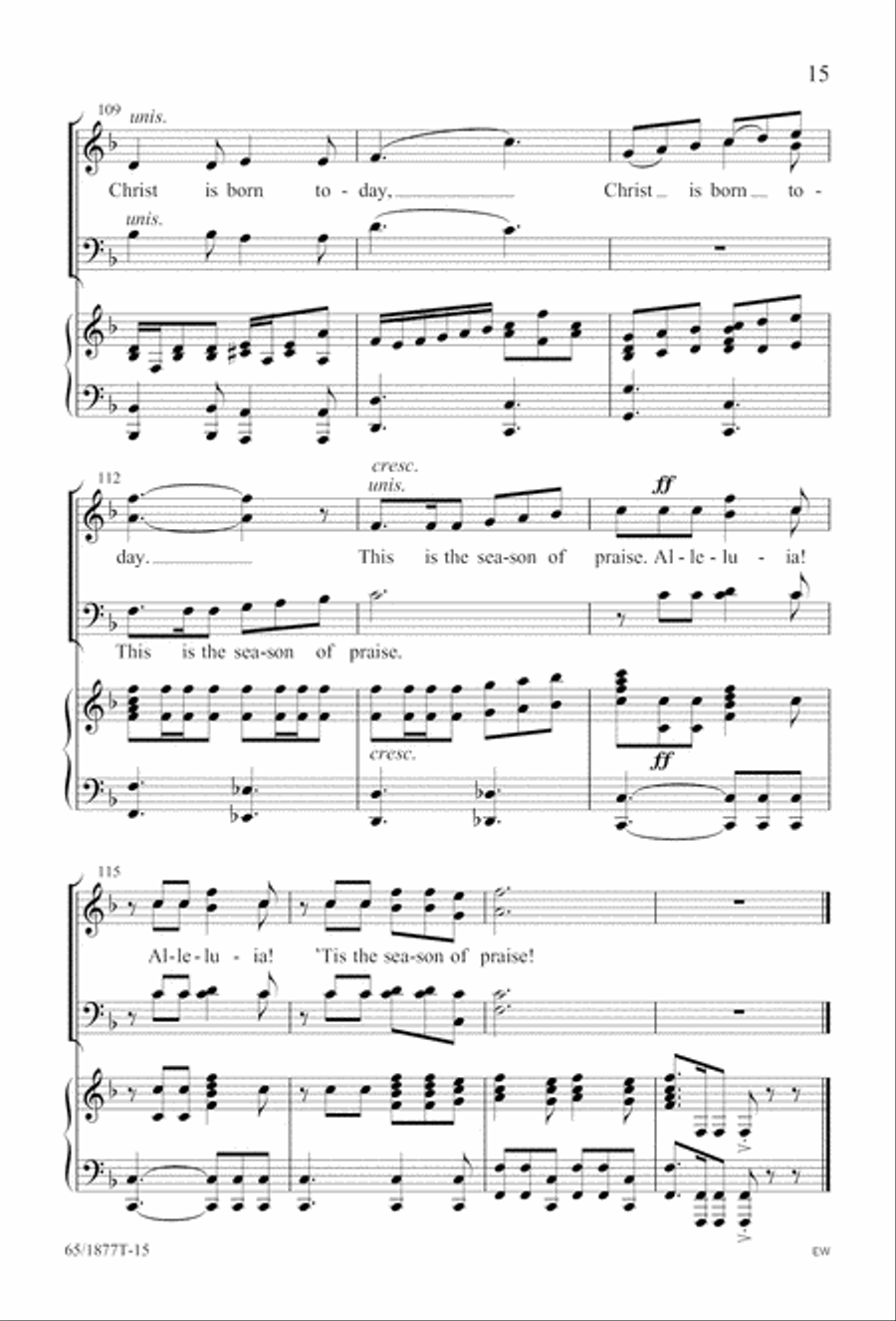 Season of Praise (Digital Download) 4-Part scores gallery preview page 15