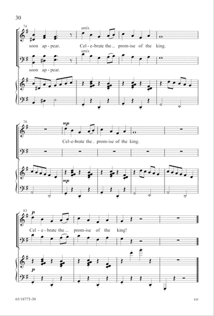 Season of Praise (Digital Download) 4-Part scores gallery preview page 30