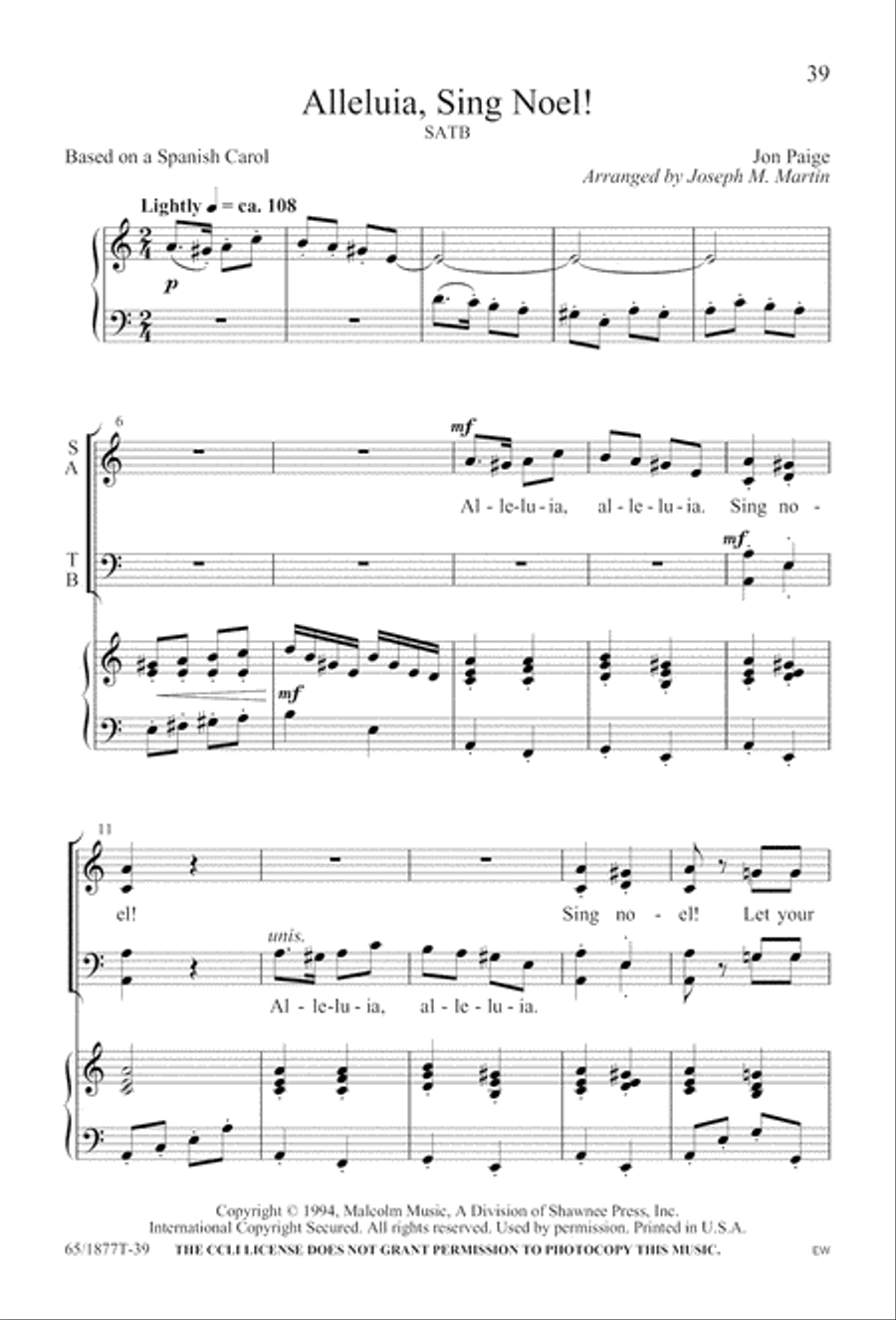 Season of Praise (Digital Download) 4-Part scores gallery preview page 39