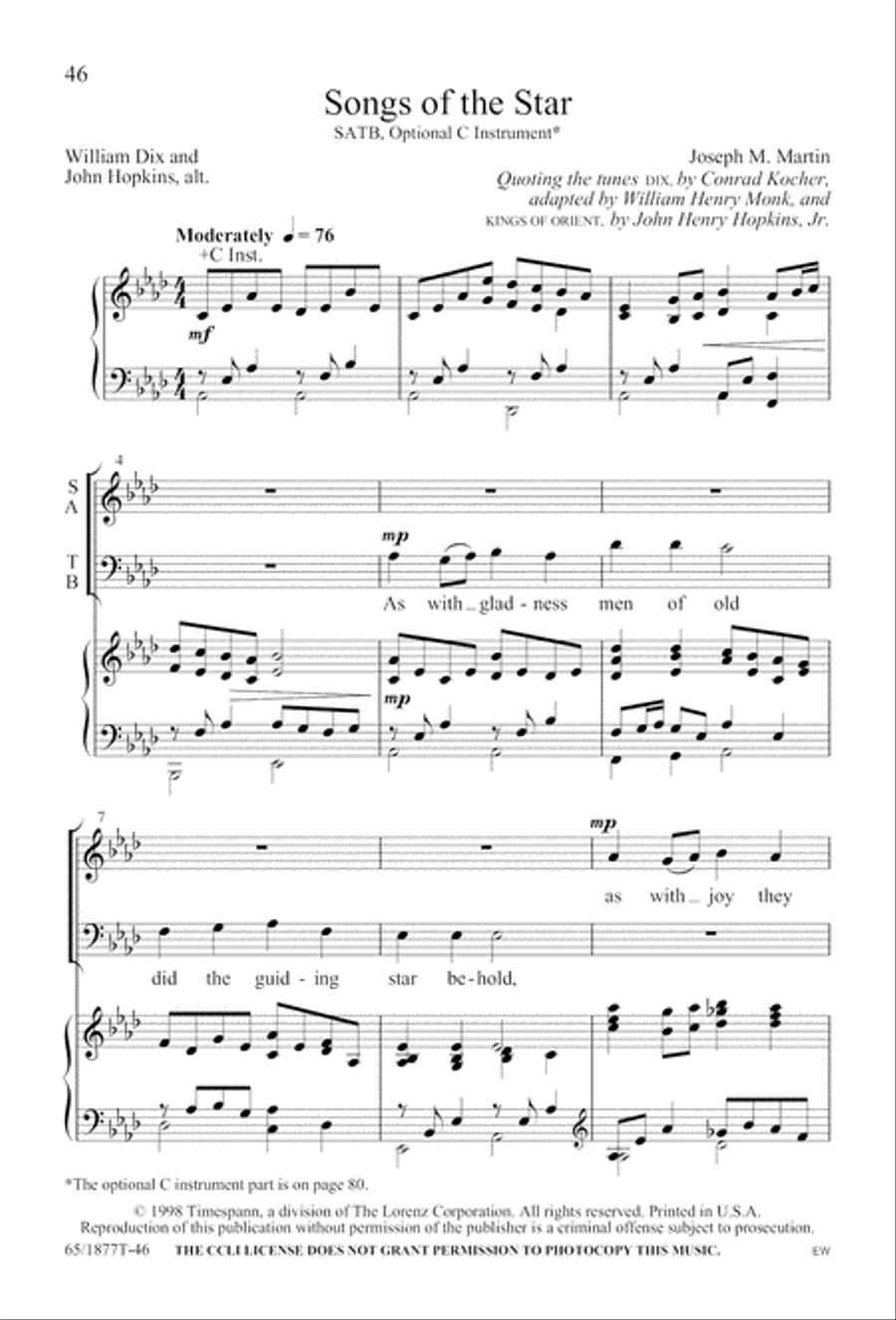Season of Praise (Digital Download) 4-Part scores gallery preview page 46