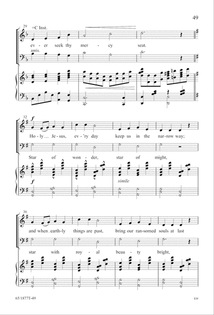 Season of Praise (Digital Download) 4-Part scores gallery preview page 49