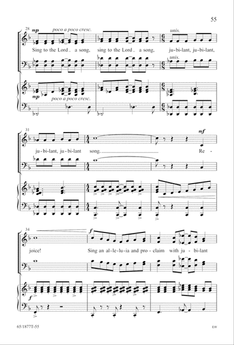 Season of Praise (Digital Download) 4-Part scores gallery preview page 55