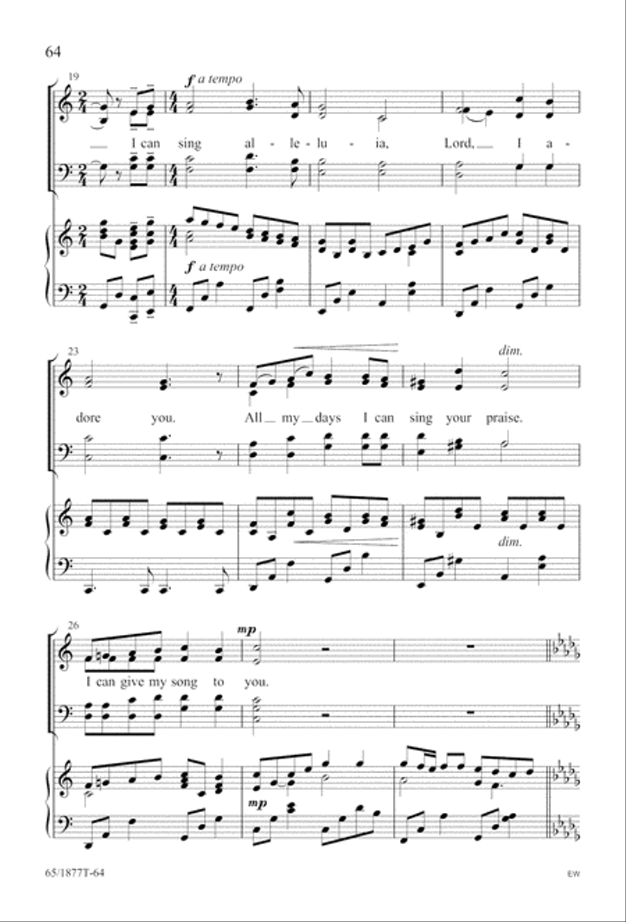 Season of Praise (Digital Download) 4-Part scores gallery preview page 64