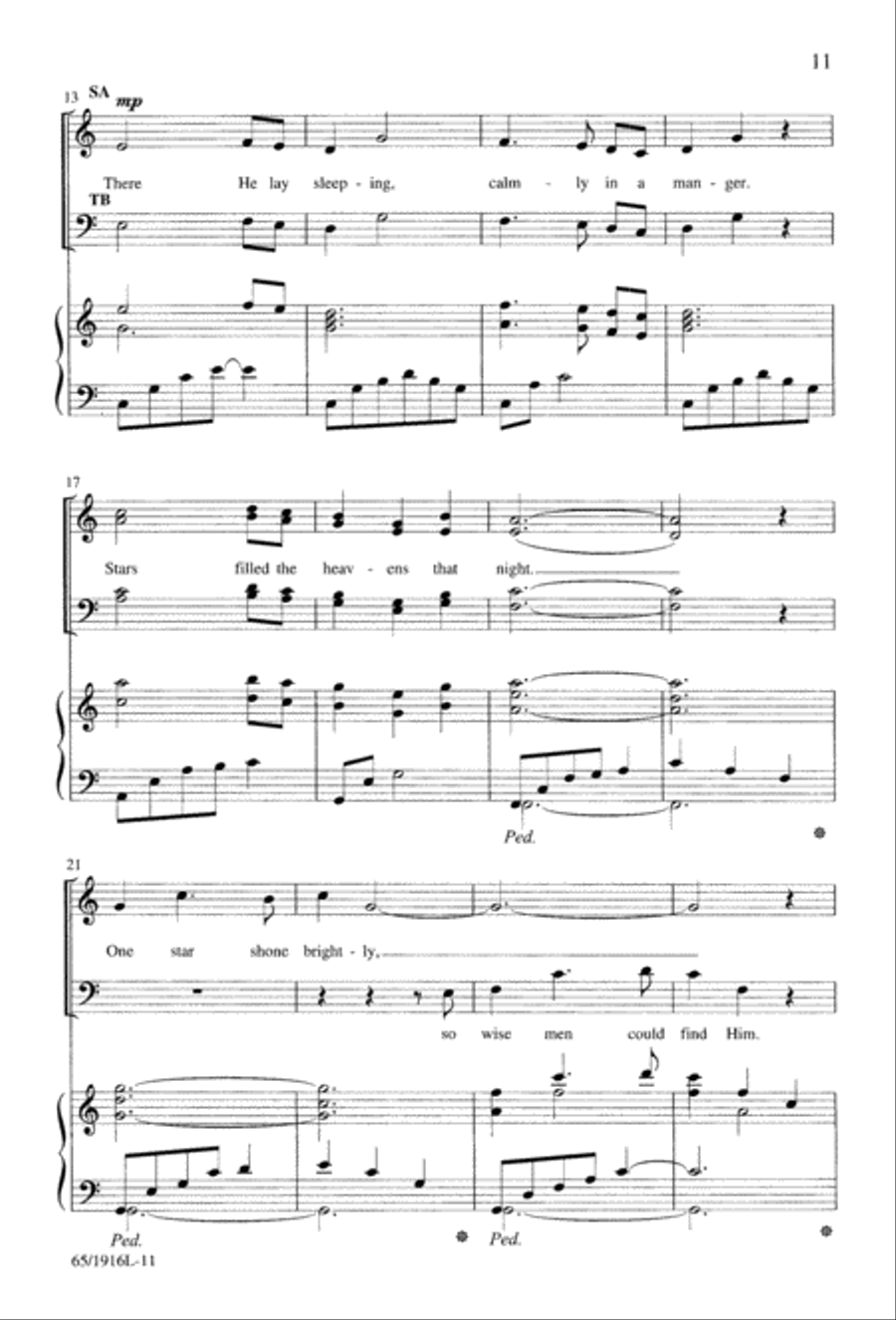 Touched by a Child, Touched by a King (Digital Download) 4-Part scores gallery preview page 11