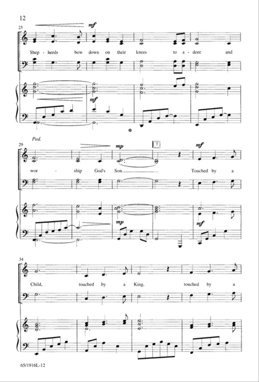 Touched by a Child, Touched by a King (Digital Download) 4-Part scores gallery preview page 12