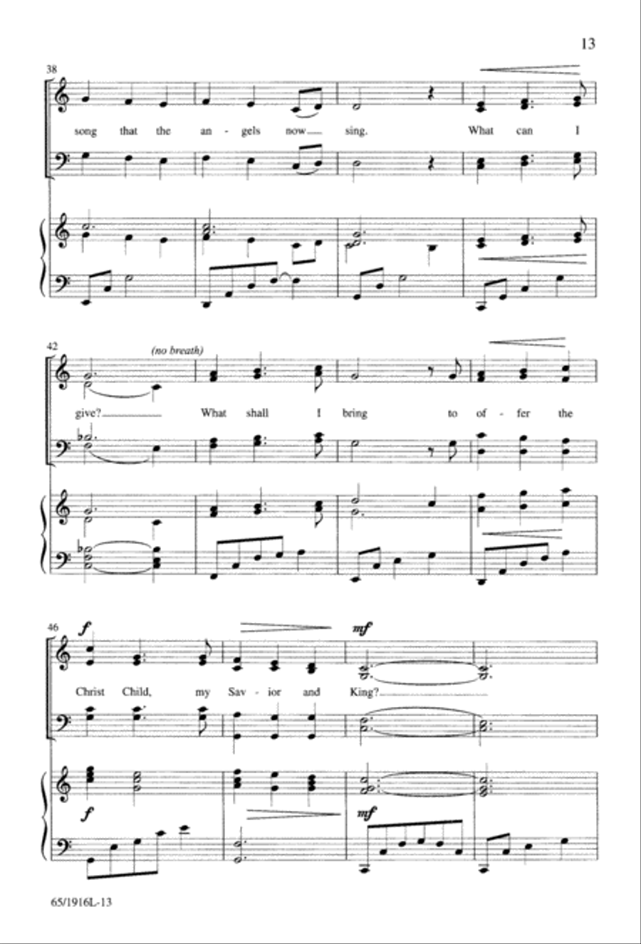 Touched by a Child, Touched by a King (Digital Download) 4-Part scores gallery preview page 13