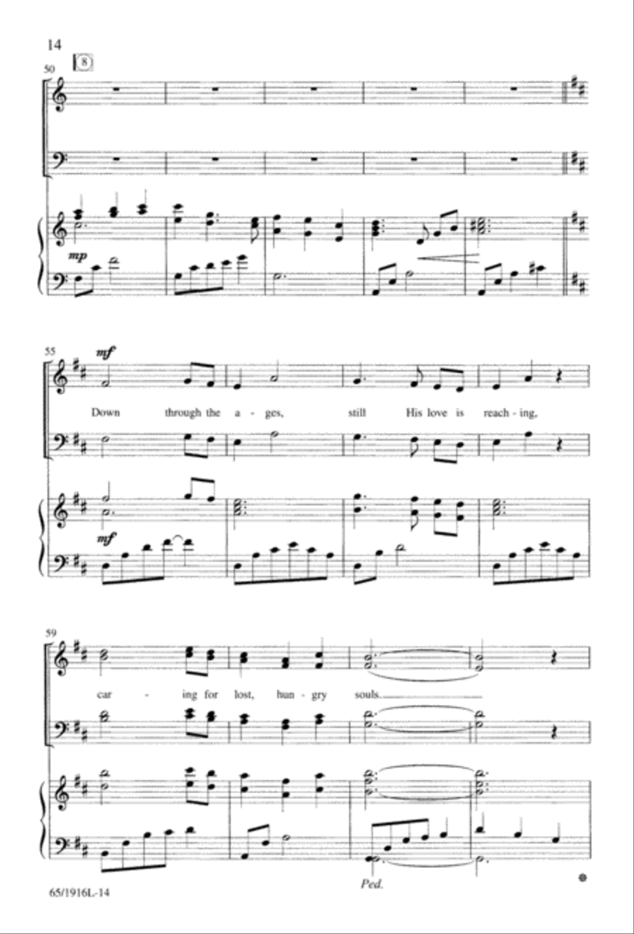 Touched by a Child, Touched by a King (Digital Download) 4-Part scores gallery preview page 14