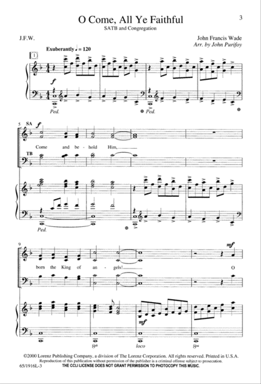 Touched by a Child, Touched by a King (Digital Download) 4-Part scores gallery preview page 3