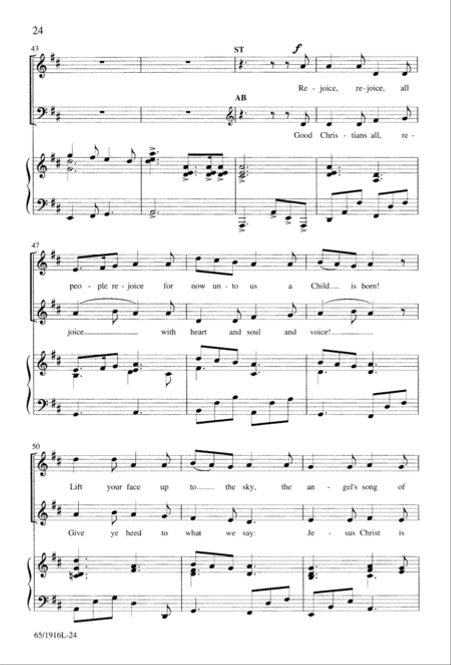 Touched by a Child, Touched by a King (Digital Download) 4-Part scores gallery preview page 24