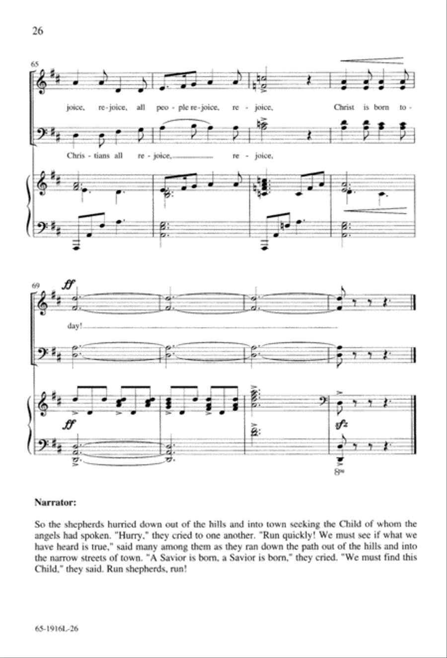Touched by a Child, Touched by a King (Digital Download) 4-Part scores gallery preview page 26