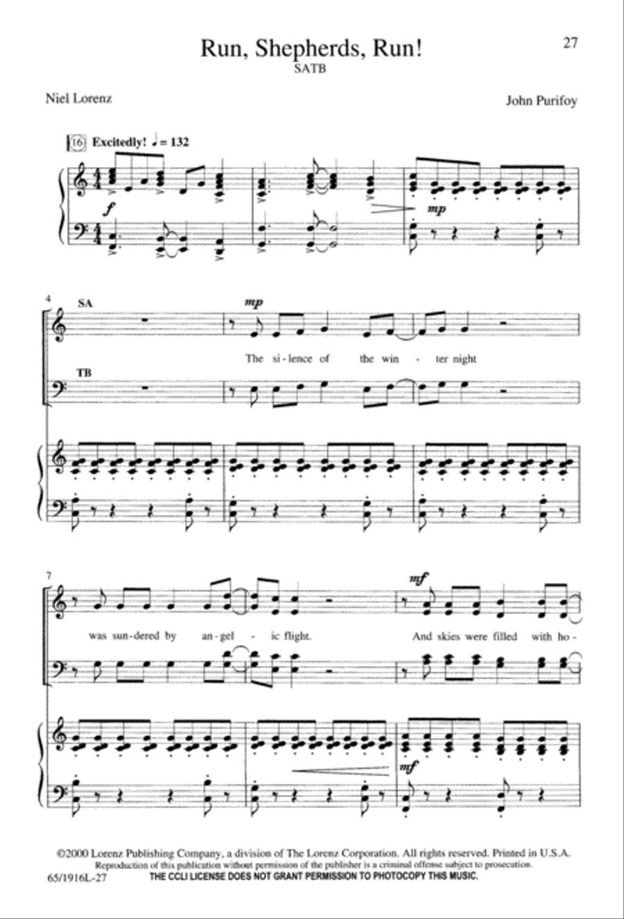 Touched by a Child, Touched by a King (Digital Download) 4-Part scores gallery preview page 27